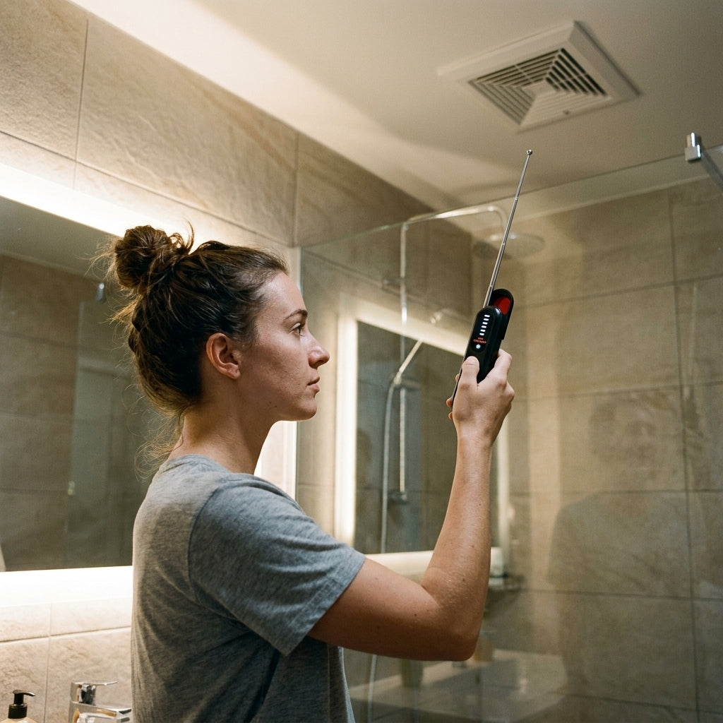 Scanning a bathroom vent